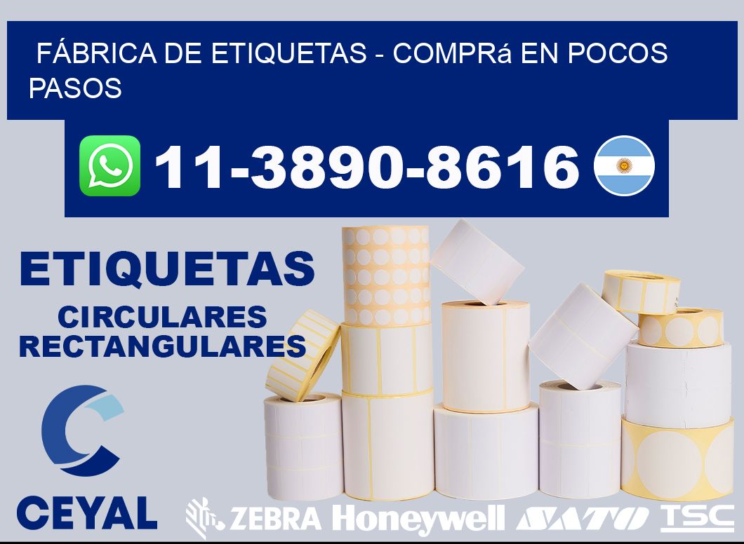 FÁBRICA DE ETIQUETAS - Comprá en pocos pasos