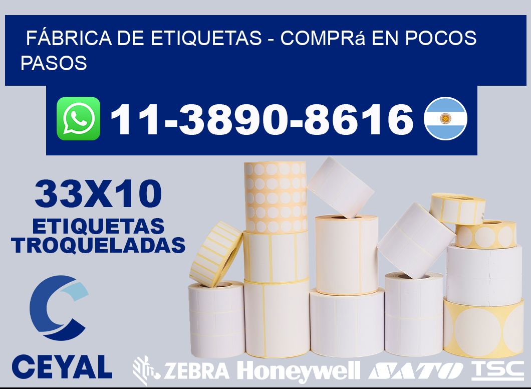 FÁBRICA DE ETIQUETAS - Comprá en pocos pasos