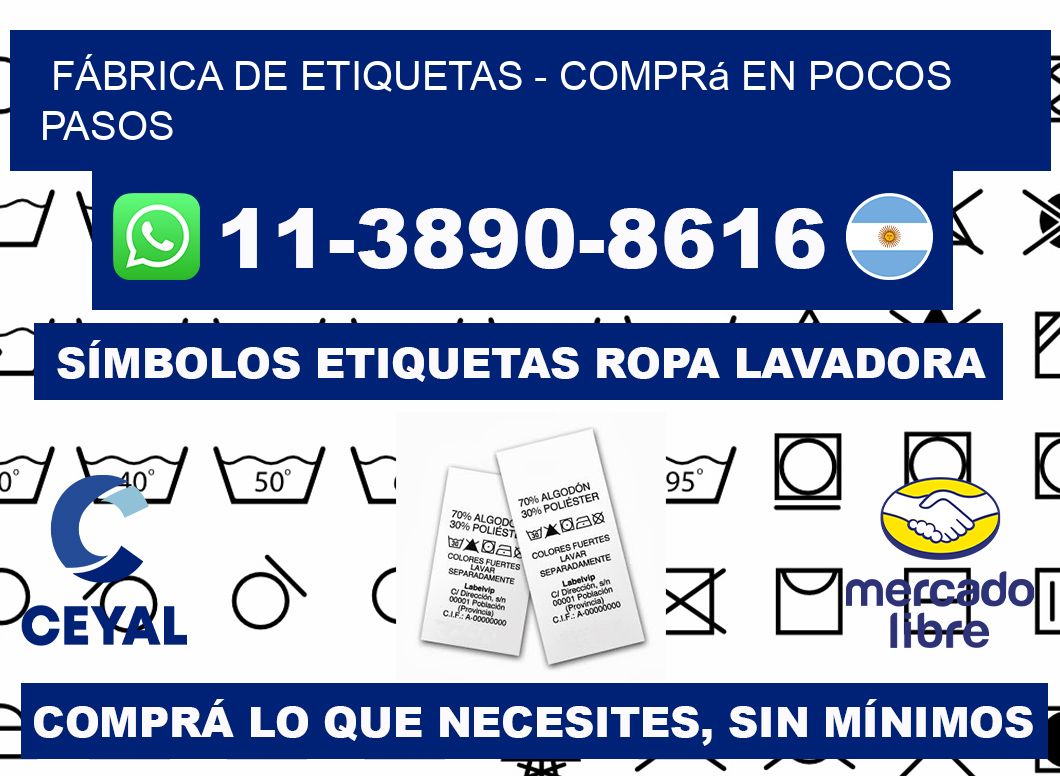 FÁBRICA DE ETIQUETAS - Comprá en pocos pasos