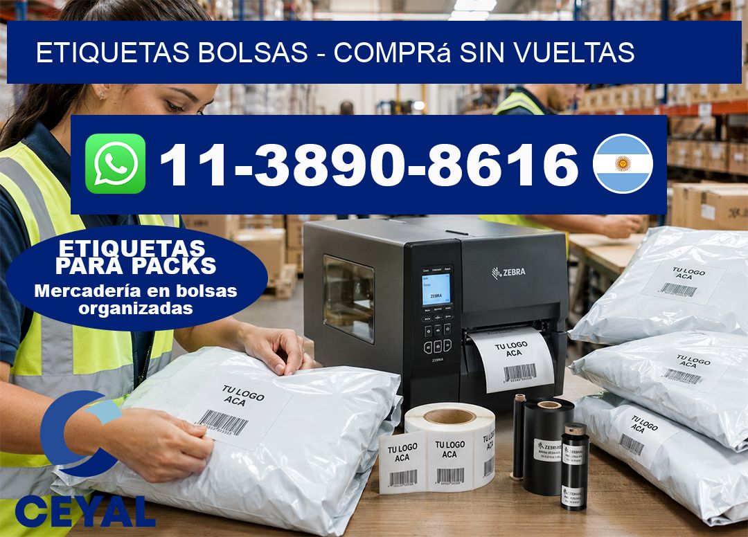 ETIQUETAS BOLSAS - Comprá sin vueltas