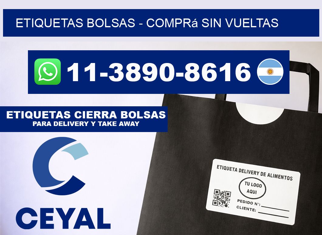 ETIQUETAS BOLSAS - Comprá sin vueltas
