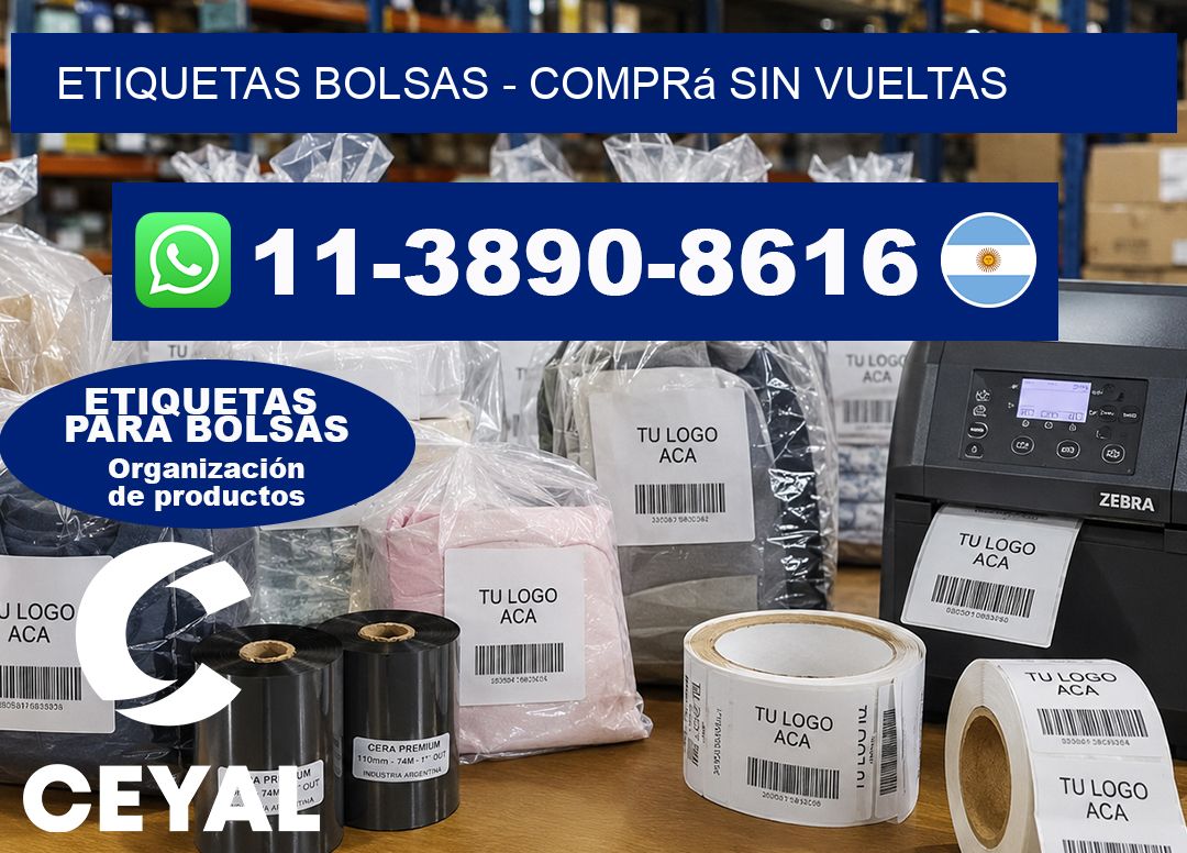 ETIQUETAS BOLSAS – Comprá sin vueltas