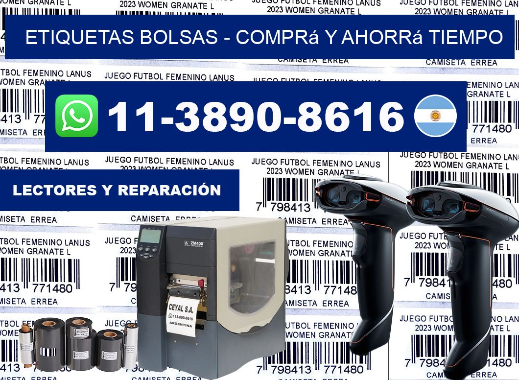 ETIQUETAS BOLSAS - Comprá y ahorrá tiempo