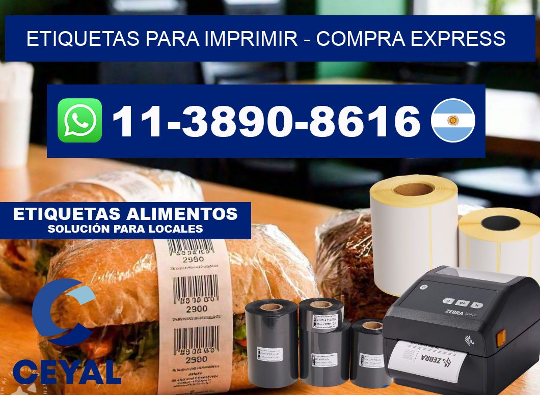 ETIQUETAS PARA IMPRIMIR - Compra express
