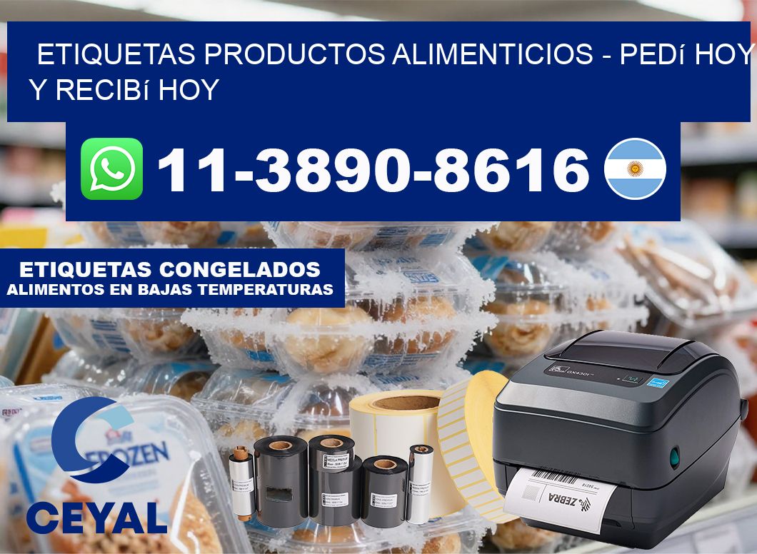 ETIQUETAS PRODUCTOS ALIMENTICIOS – Pedí hoy y recibí hoy