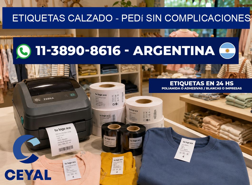 Etiquetas Calzado – Pedí sin complicaciones