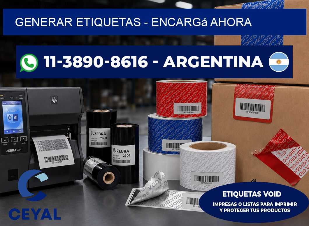 GENERAR ETIQUETAS – Encargá ahora