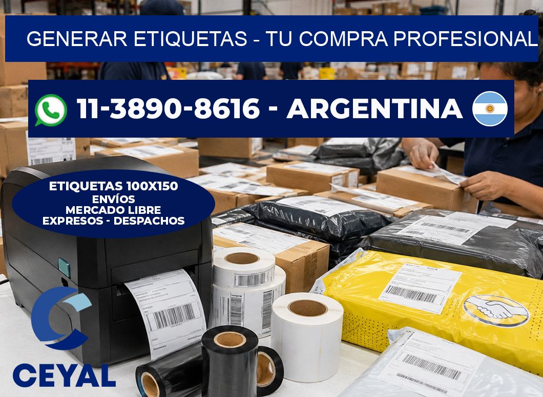 GENERAR ETIQUETAS - Tu compra profesional