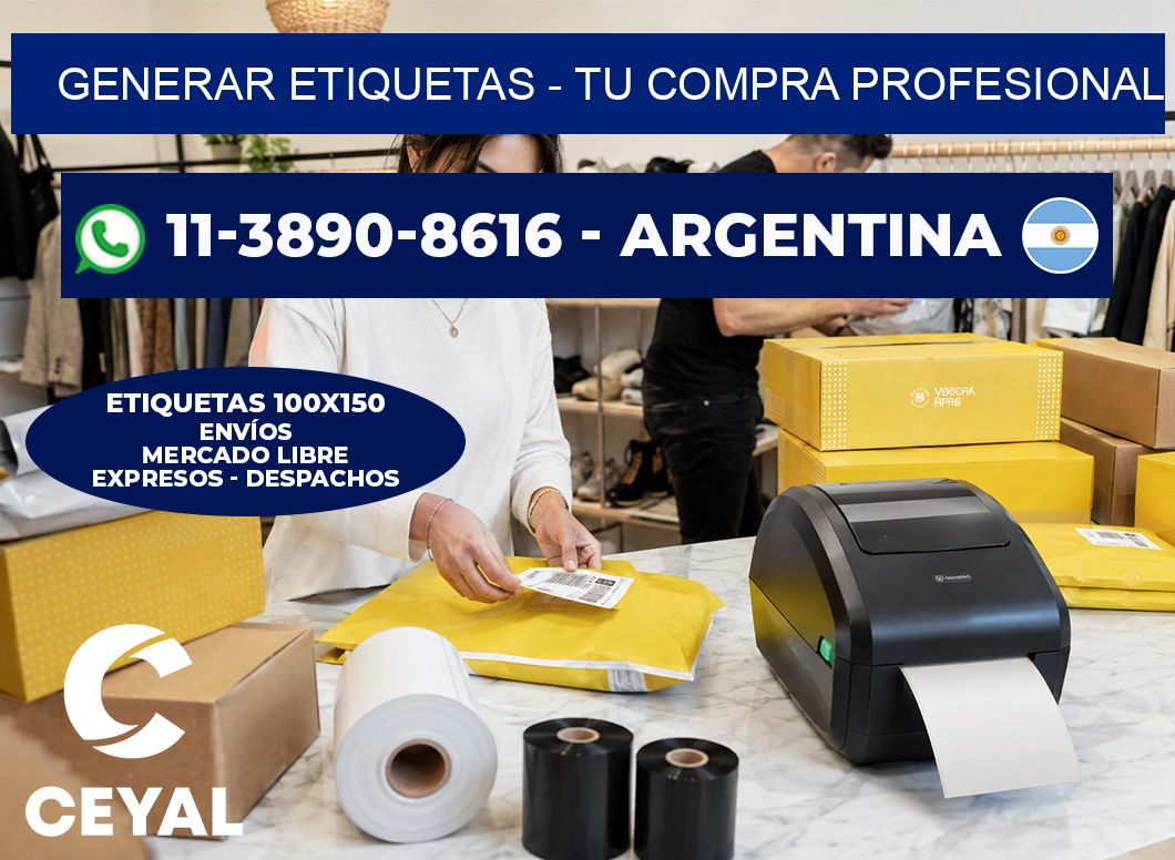 GENERAR ETIQUETAS - Tu compra profesional