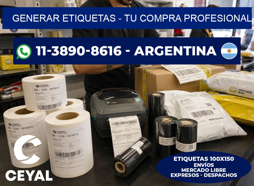 GENERAR ETIQUETAS – Tu compra profesional