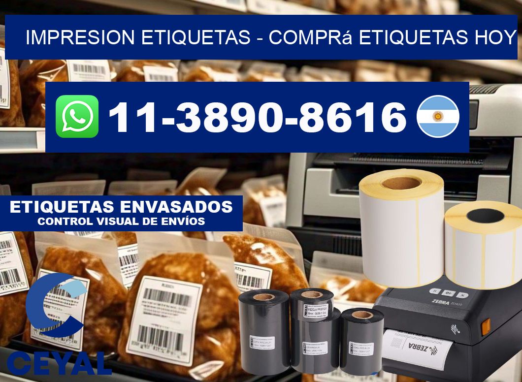 IMPRESION ETIQUETAS - Comprá etiquetas hoy