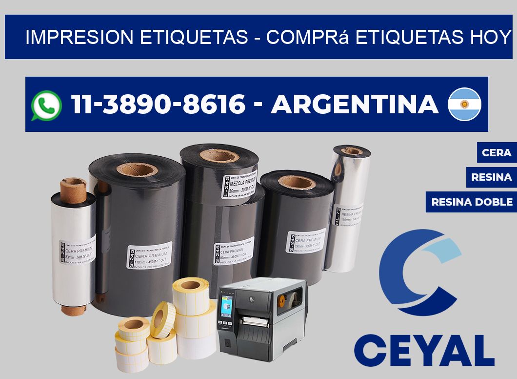 IMPRESION ETIQUETAS - Comprá etiquetas hoy