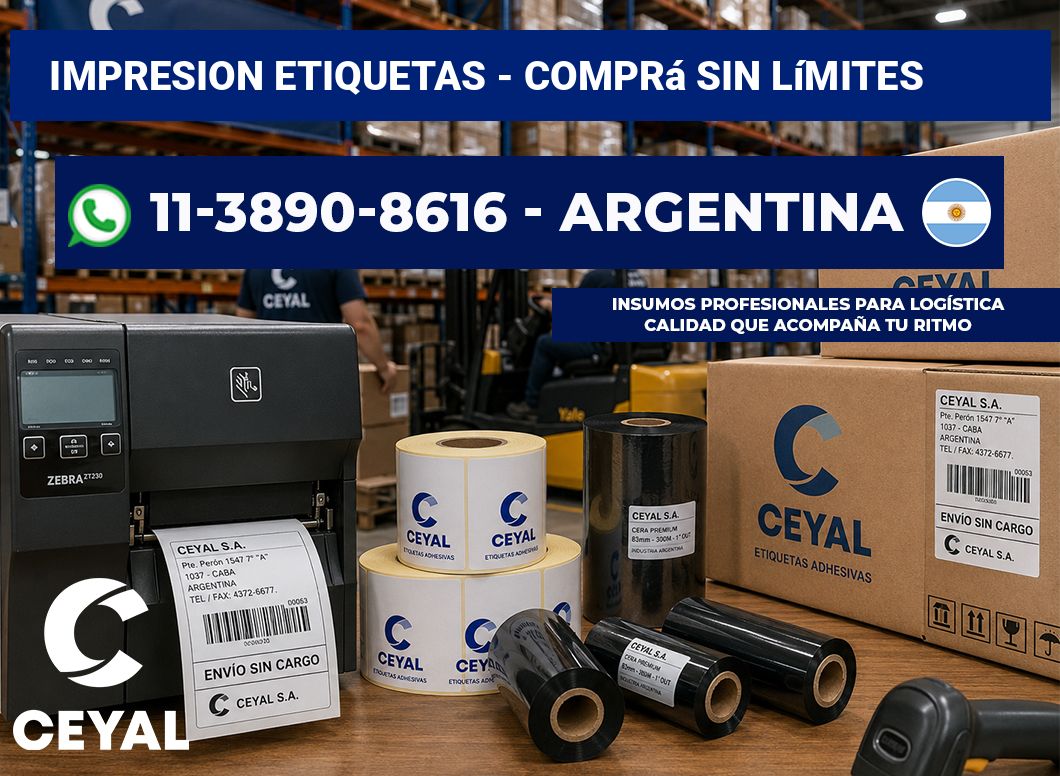 IMPRESION ETIQUETAS - Comprá sin límites