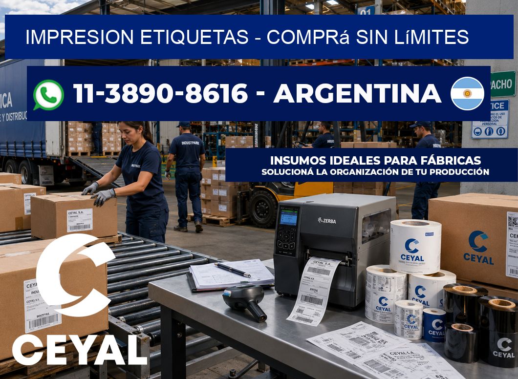IMPRESION ETIQUETAS – Comprá sin límites
