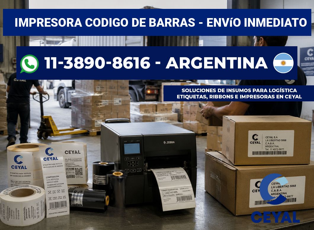 IMPRESORA CODIGO DE BARRAS - Envío inmediato