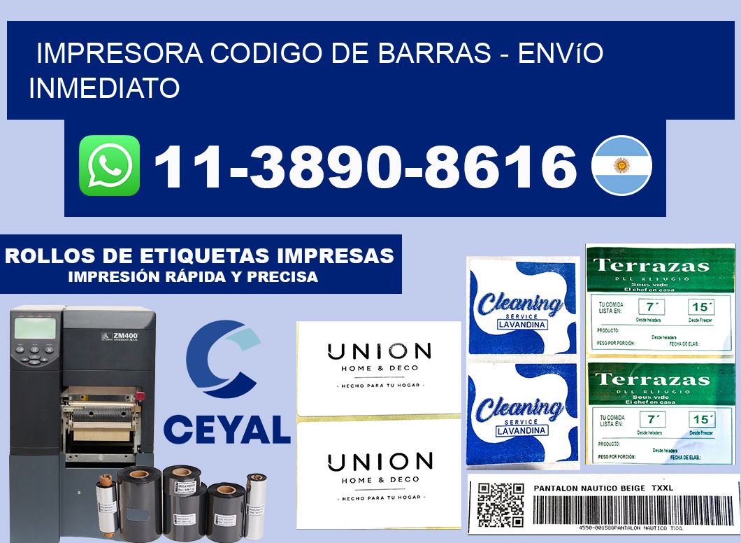 IMPRESORA CODIGO DE BARRAS - Envío inmediato