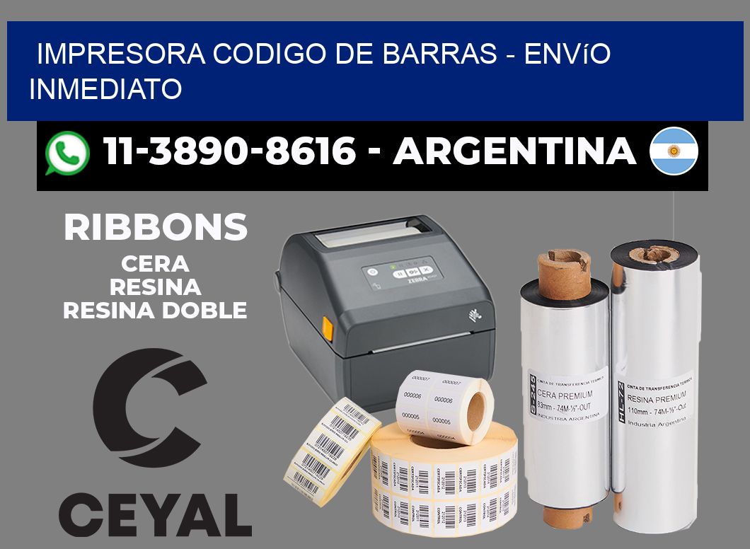 IMPRESORA CODIGO DE BARRAS - Envío inmediato