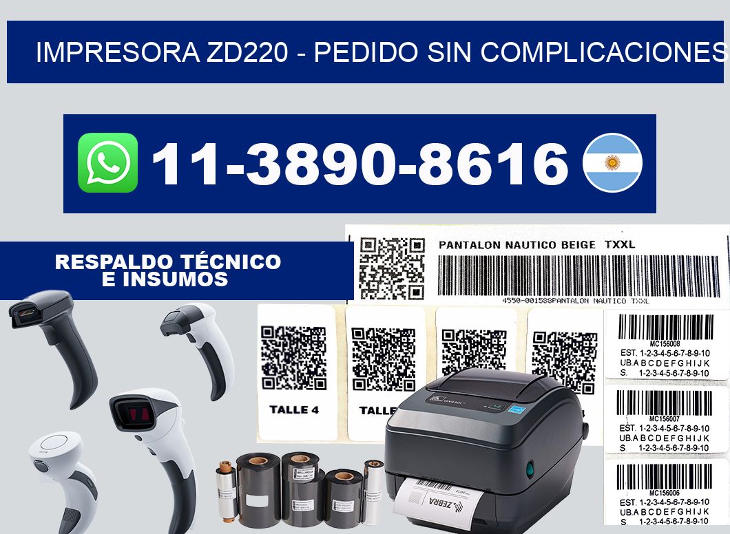 IMPRESORA ZD220 - Pedido sin complicaciones