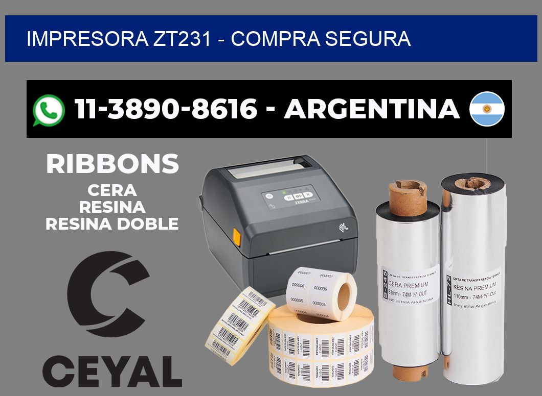IMPRESORA ZT231 - Compra segura