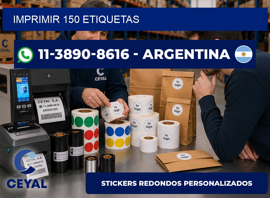 IMPRIMIR 150 ETIQUETAS