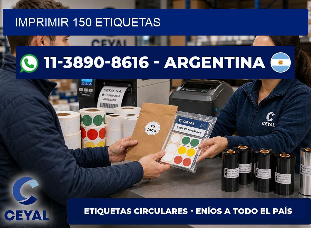IMPRIMIR 150 ETIQUETAS