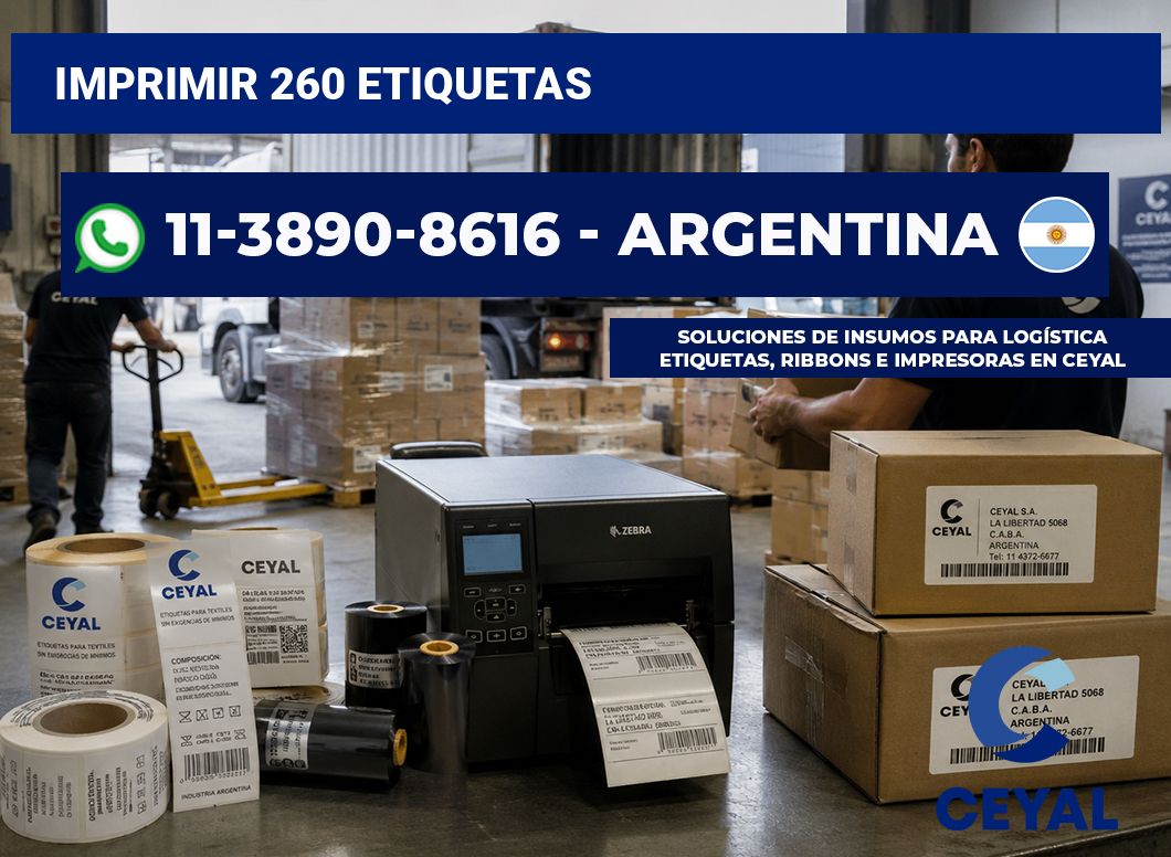 IMPRIMIR 260 ETIQUETAS