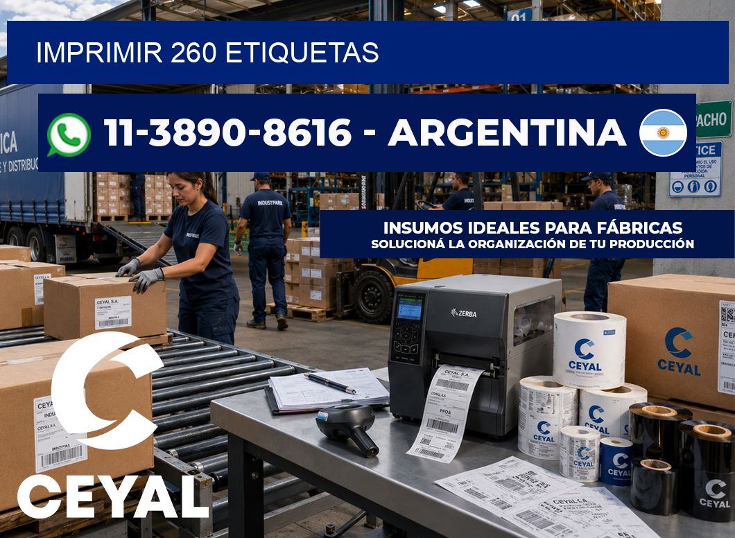IMPRIMIR 260 ETIQUETAS