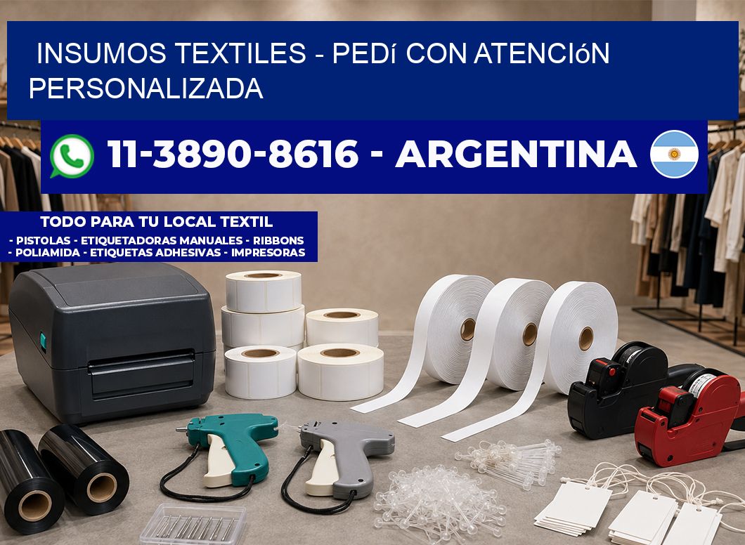 INSUMOS TEXTILES – Pedí con atención personalizada