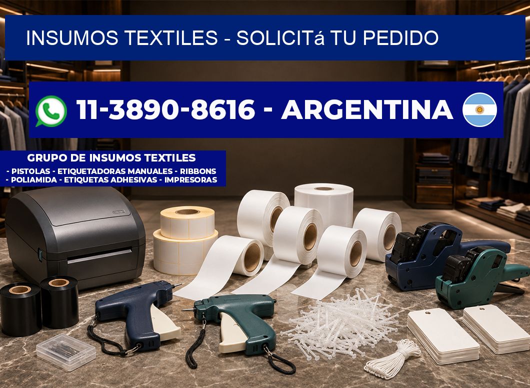 INSUMOS TEXTILES - Solicitá tu pedido