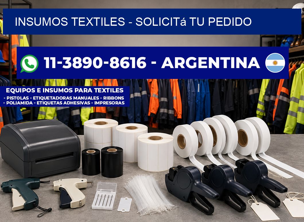 INSUMOS TEXTILES - Solicitá tu pedido