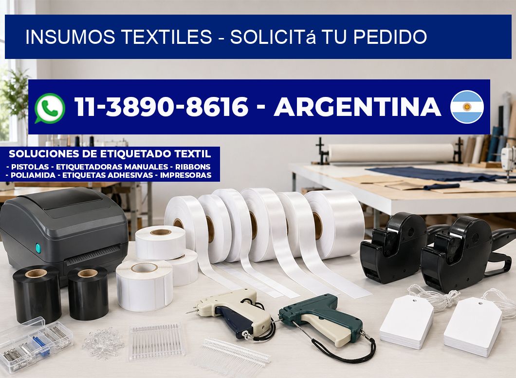 INSUMOS TEXTILES - Solicitá tu pedido