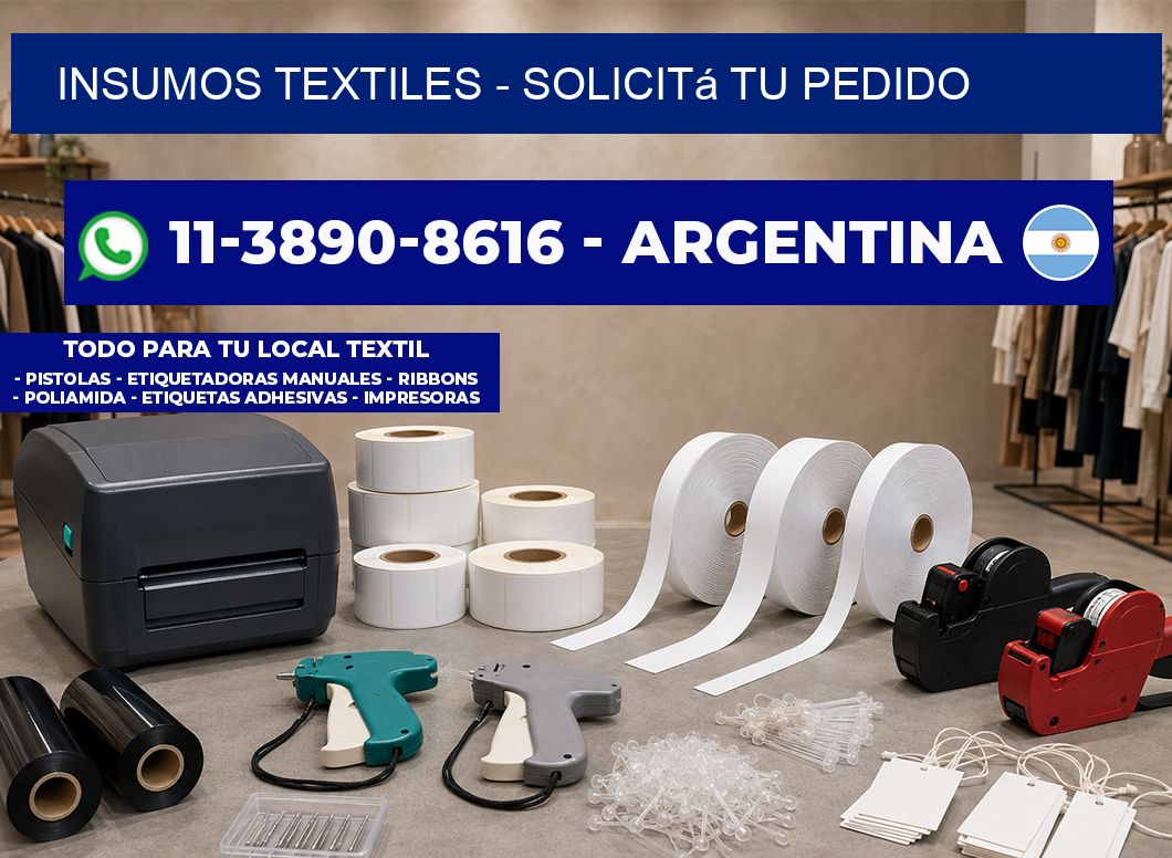 INSUMOS TEXTILES – Solicitá tu pedido