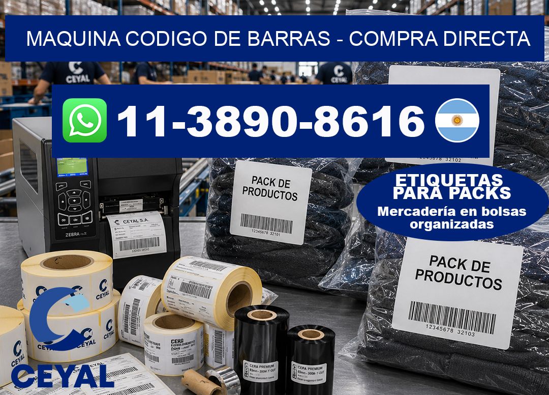 MAQUINA CODIGO DE BARRAS - Compra directa