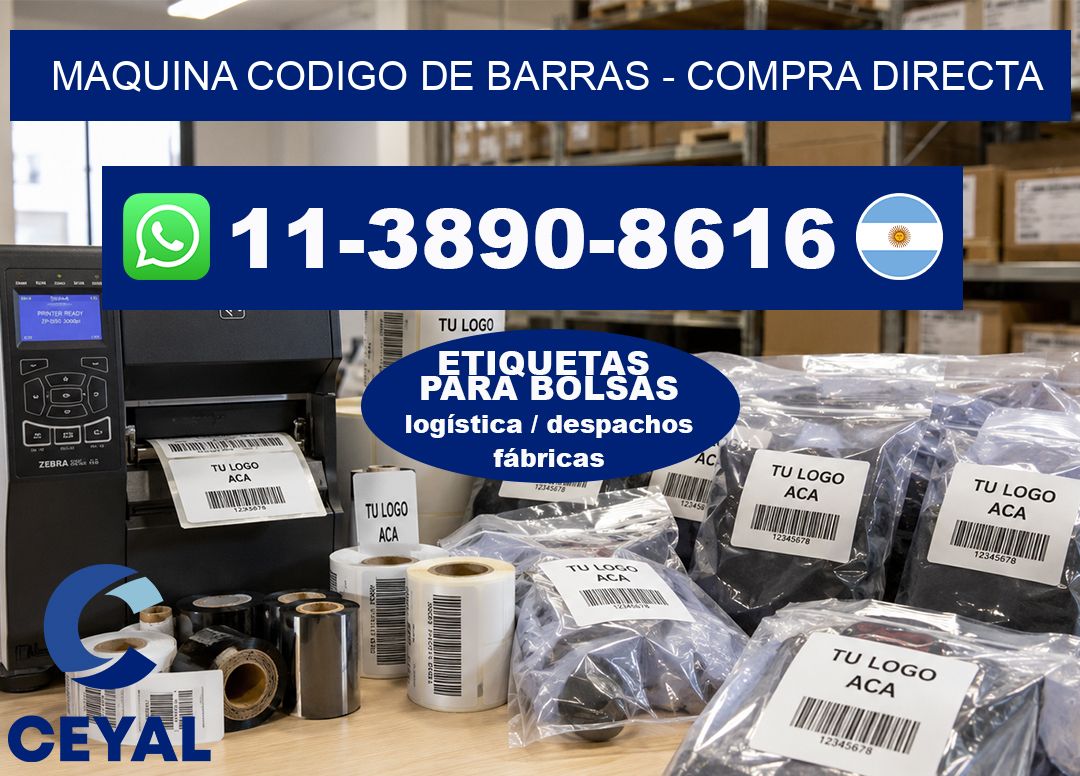 MAQUINA CODIGO DE BARRAS – Compra directa