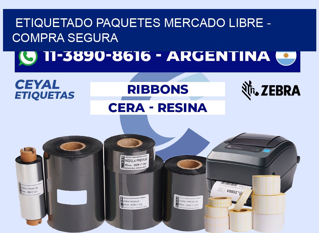 etiquetado paquetes mercado libre - Compra segura
