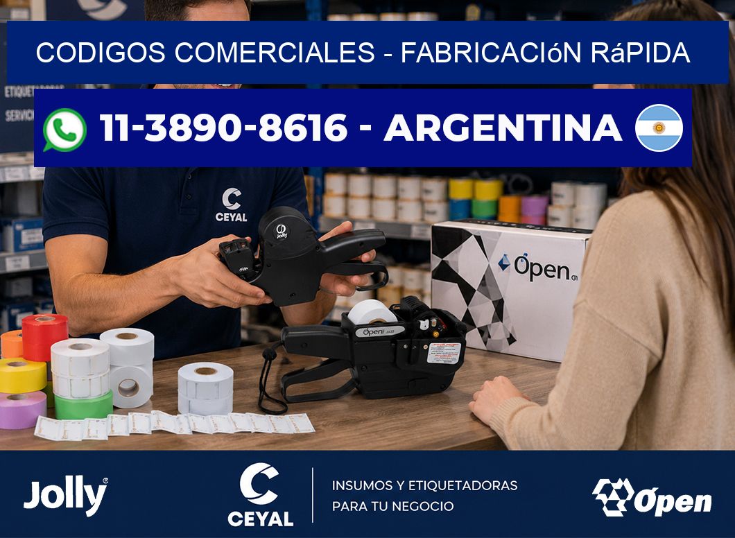 Codigos comerciales – Fabricación rápida