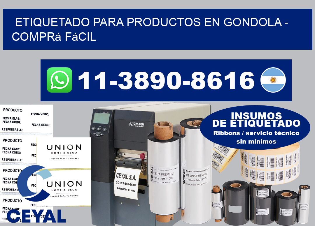 ETIQUETADO PARA PRODUCTOS EN GONDOLA - Comprá fácil