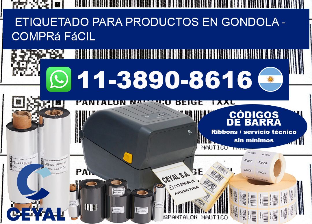 ETIQUETADO PARA PRODUCTOS EN GONDOLA - Comprá fácil