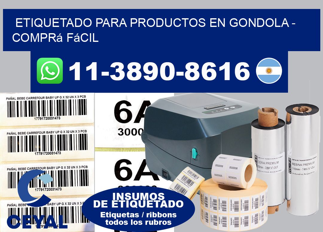 ETIQUETADO PARA PRODUCTOS EN GONDOLA – Comprá fácil
