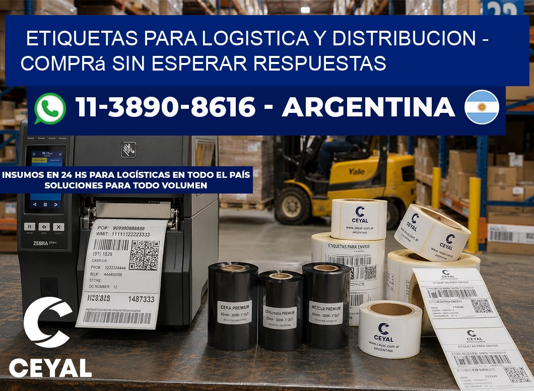 ETIQUETAS PARA LOGISTICA Y DISTRIBUCION - Comprá sin esperar respuestas