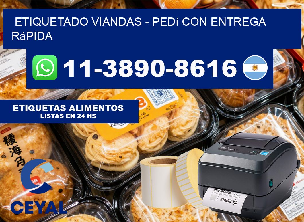 Etiquetado viandas - Pedí con entrega rápida