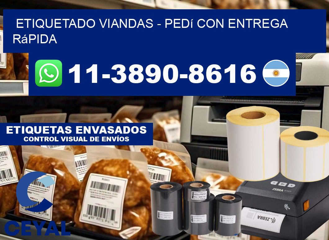 Etiquetado viandas - Pedí con entrega rápida