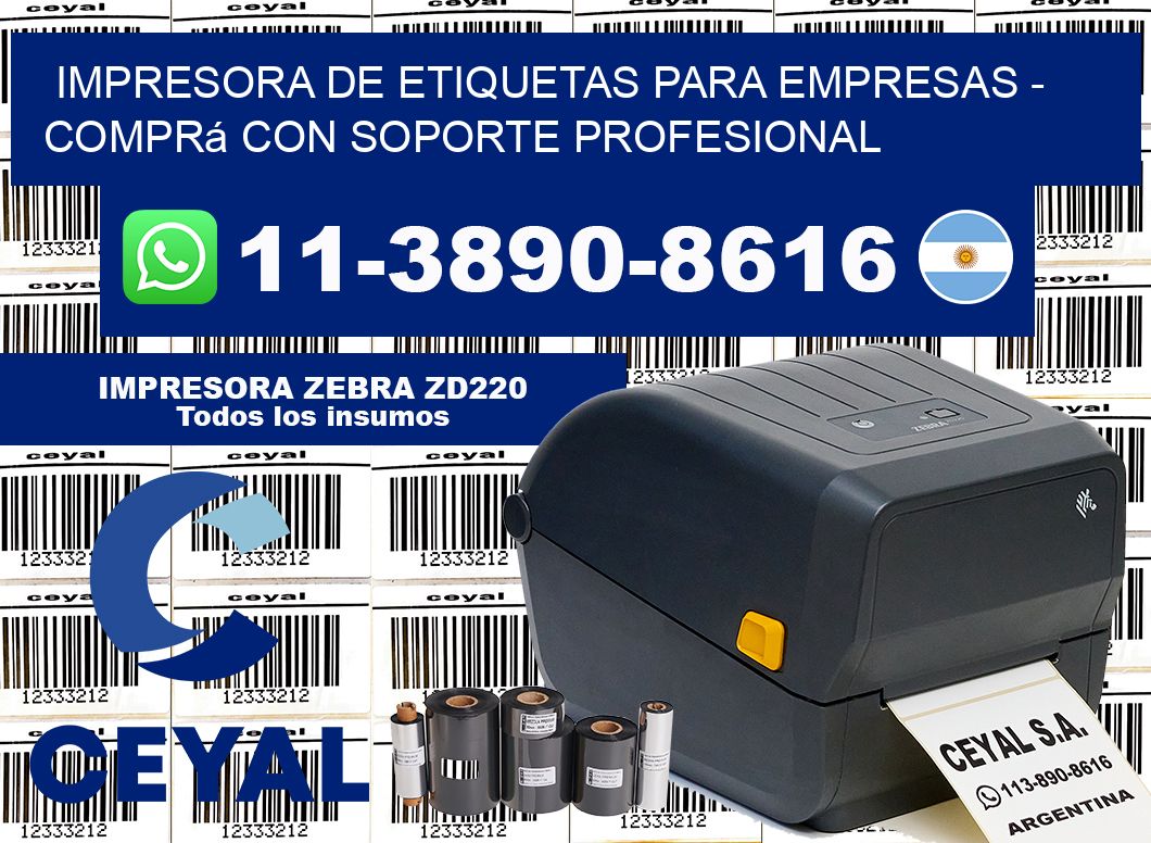 IMPRESORA DE ETIQUETAS PARA EMPRESAS - Comprá con soporte profesional