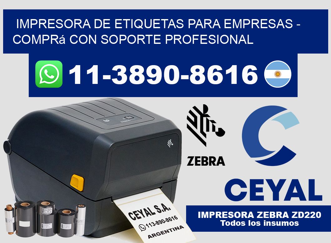IMPRESORA DE ETIQUETAS PARA EMPRESAS – Comprá con soporte profesional