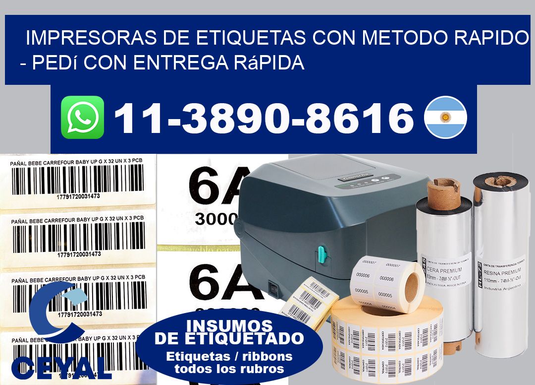 IMPRESORAS DE ETIQUETAS CON METODO RAPIDO - Pedí con entrega rápida