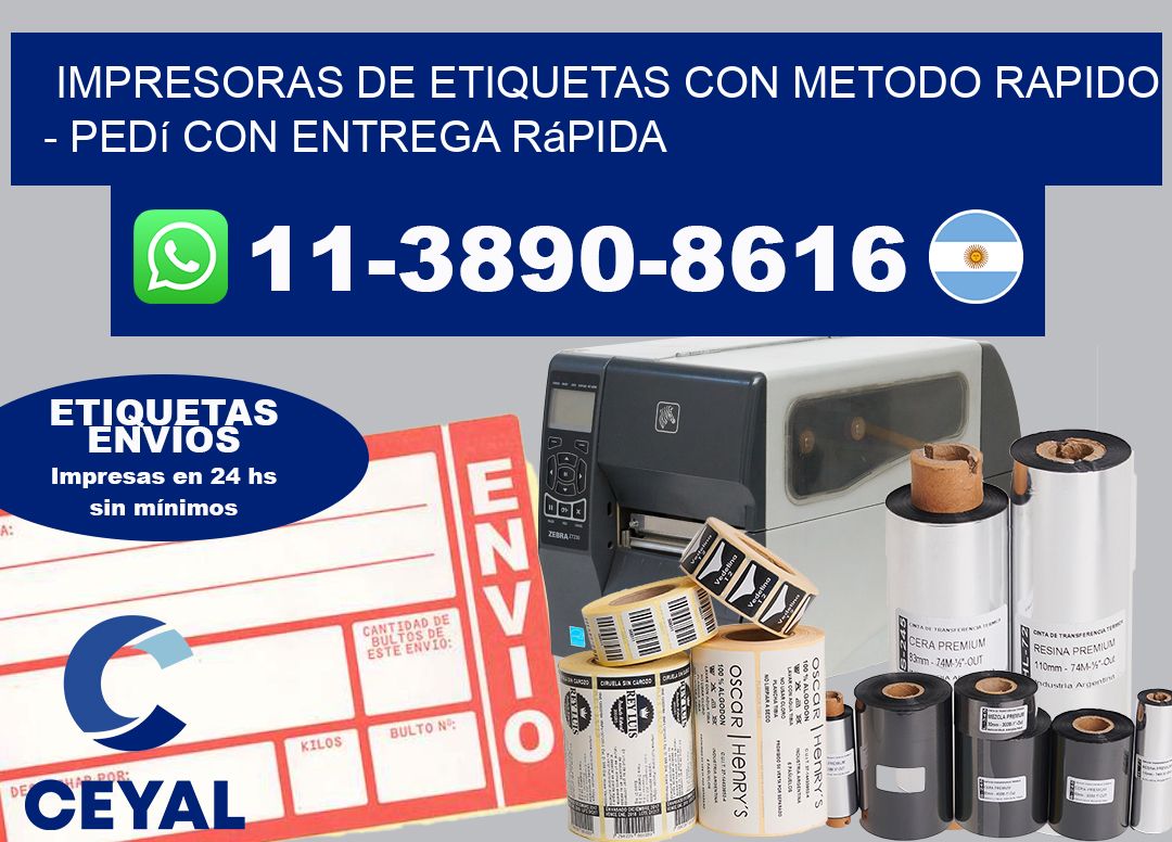 IMPRESORAS DE ETIQUETAS CON METODO RAPIDO – Pedí con entrega rápida