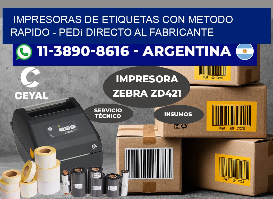 IMPRESORAS DE ETIQUETAS CON METODO RAPIDO – Pedí directo al fabricante