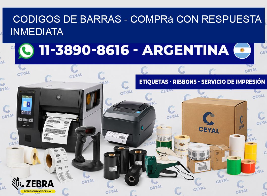 codigos de barras - Comprá con respuesta inmediata