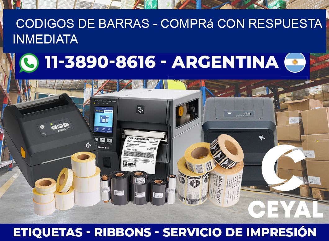 codigos de barras - Comprá con respuesta inmediata