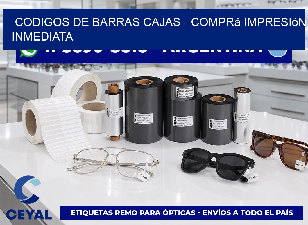 codigos de barras cajas - Comprá impresión inmediata